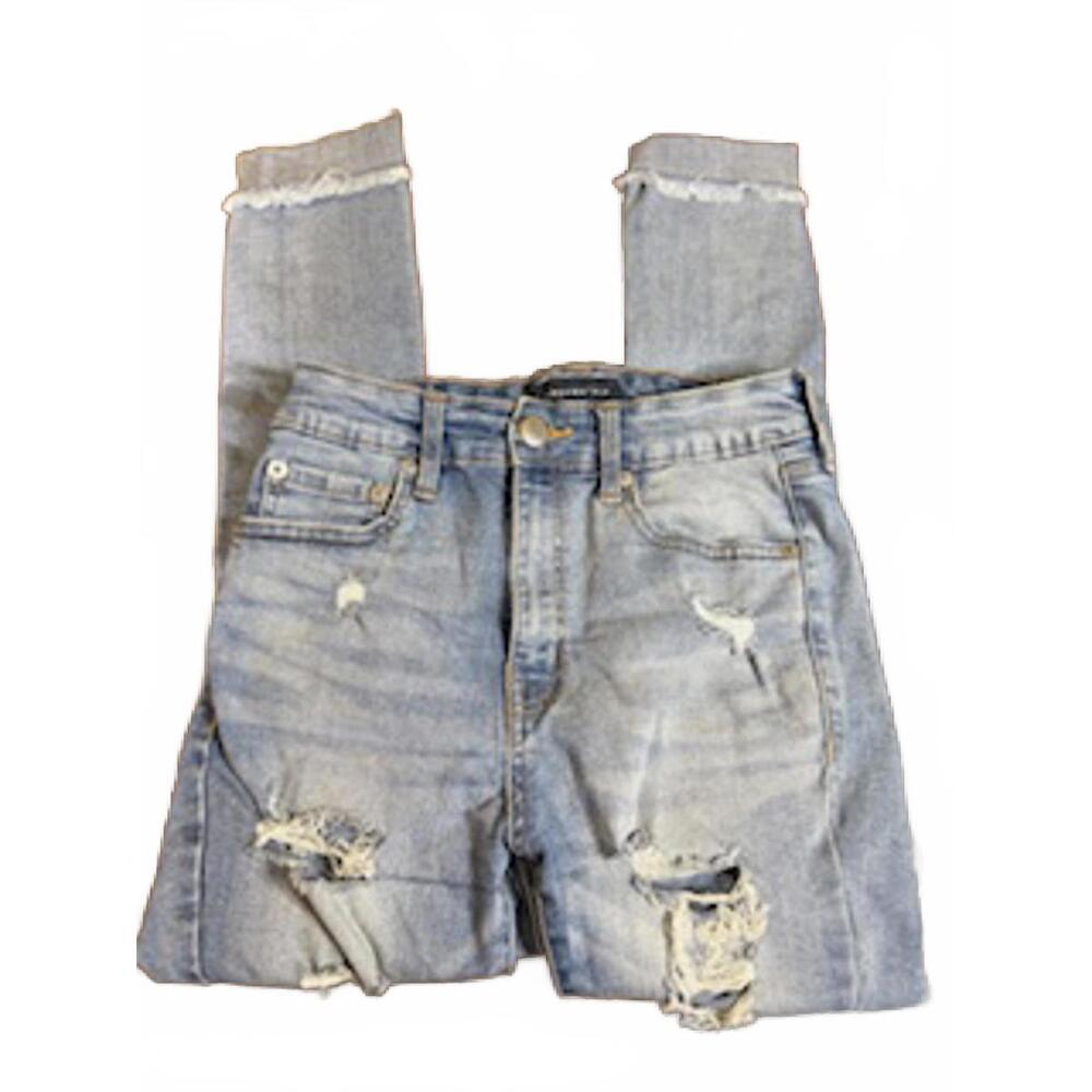 Aeropostale Women's Super High Rise Ripped‎ Denim Pants Jeans Size 6